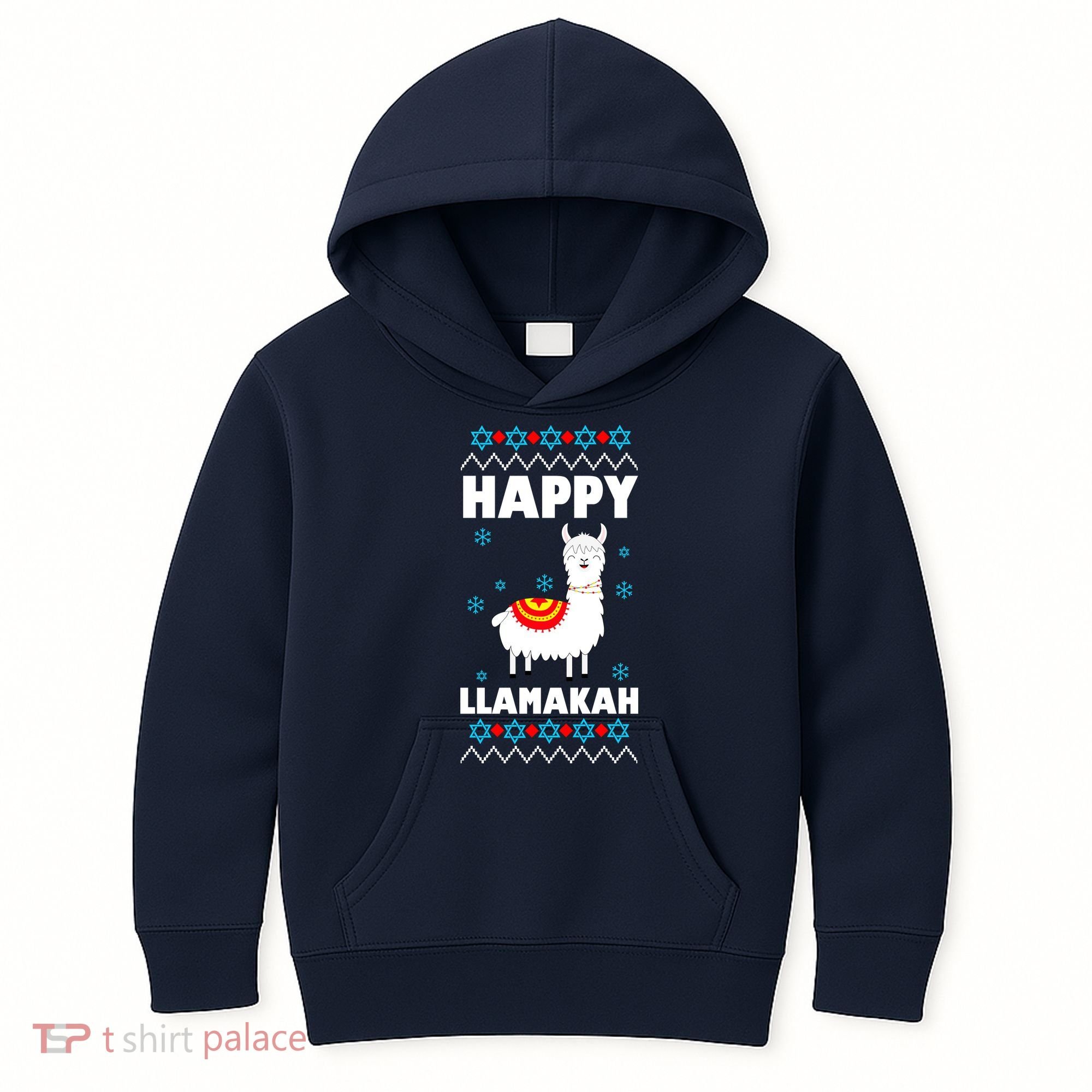 Happy Llamakah Llama Hanukkah Kids Hoodie