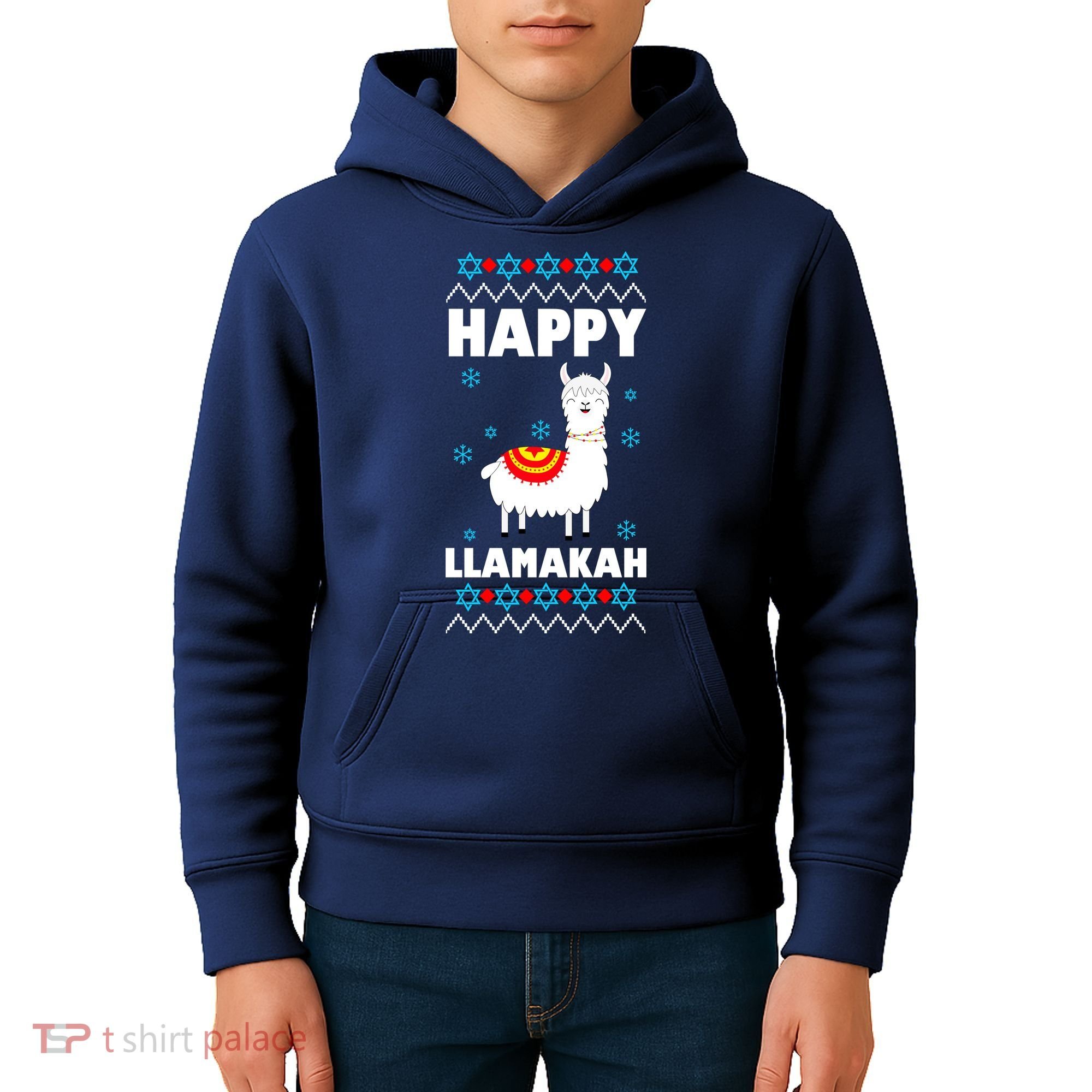Happy Llamakah Llama Hanukkah Kids Hoodie