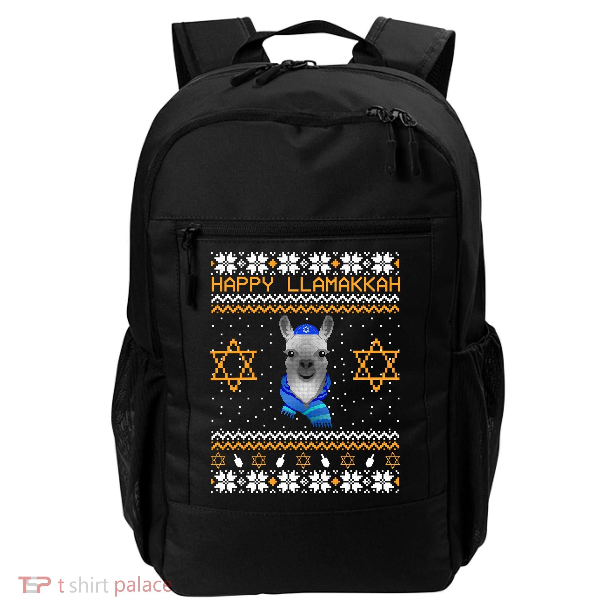 Happy Llamakah Ugly Hanukkah Backpack