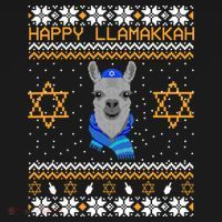 Happy Llamakah Ugly Hanukkah Backpack thumb 2