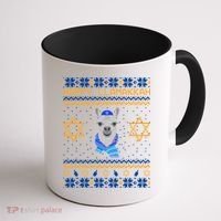 Happy Llamakah Ugly Hanukkah Coffee Mug thumb 1