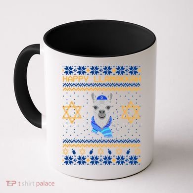 Happy Llamakah Ugly Hanukkah Coffee Mug