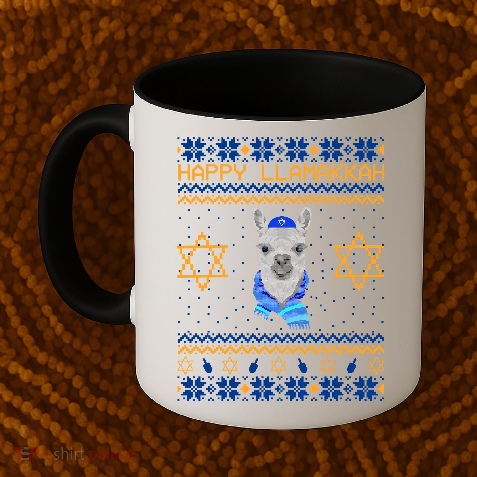 Happy Llamakah Ugly Hanukkah Coffee Mug