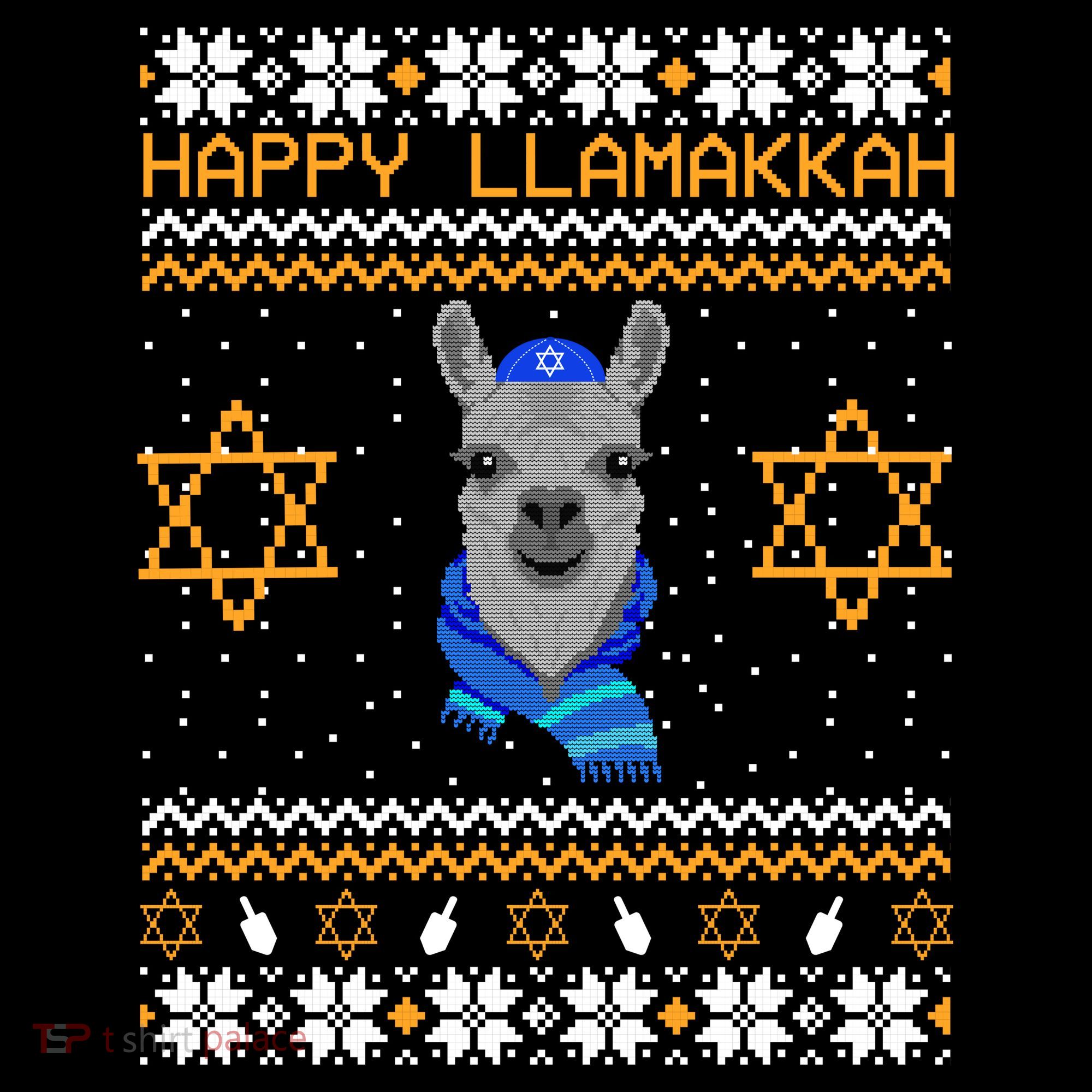 Happy Llamakah Ugly Hanukkah Ornament