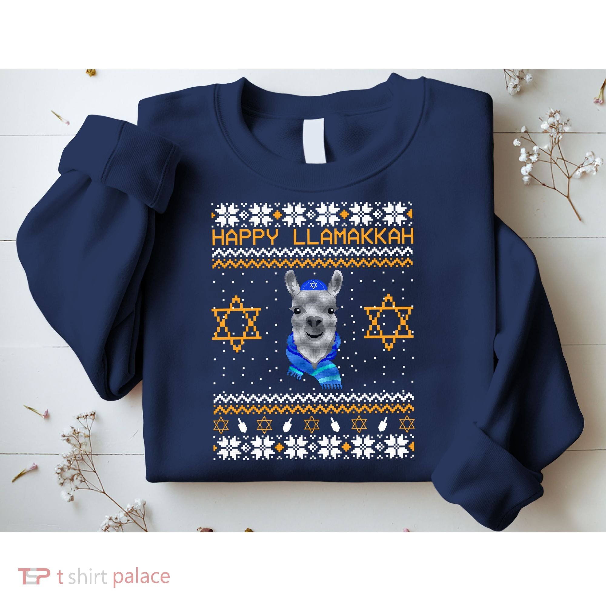 Happy Llamakah Ugly Hanukkah Sweatshirt