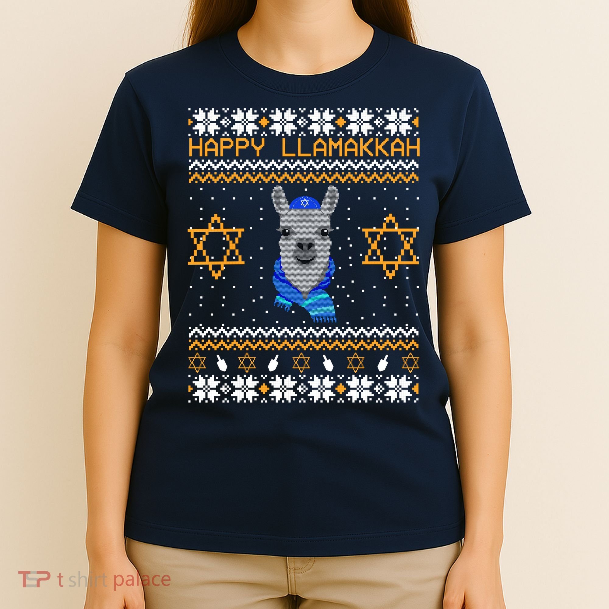 Happy Llamakah Ugly Hanukkah T-Shirt