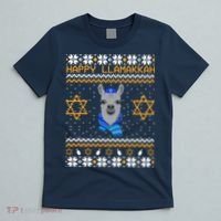 Happy Llamakah Ugly Hanukkah T-Shirt thumb 5