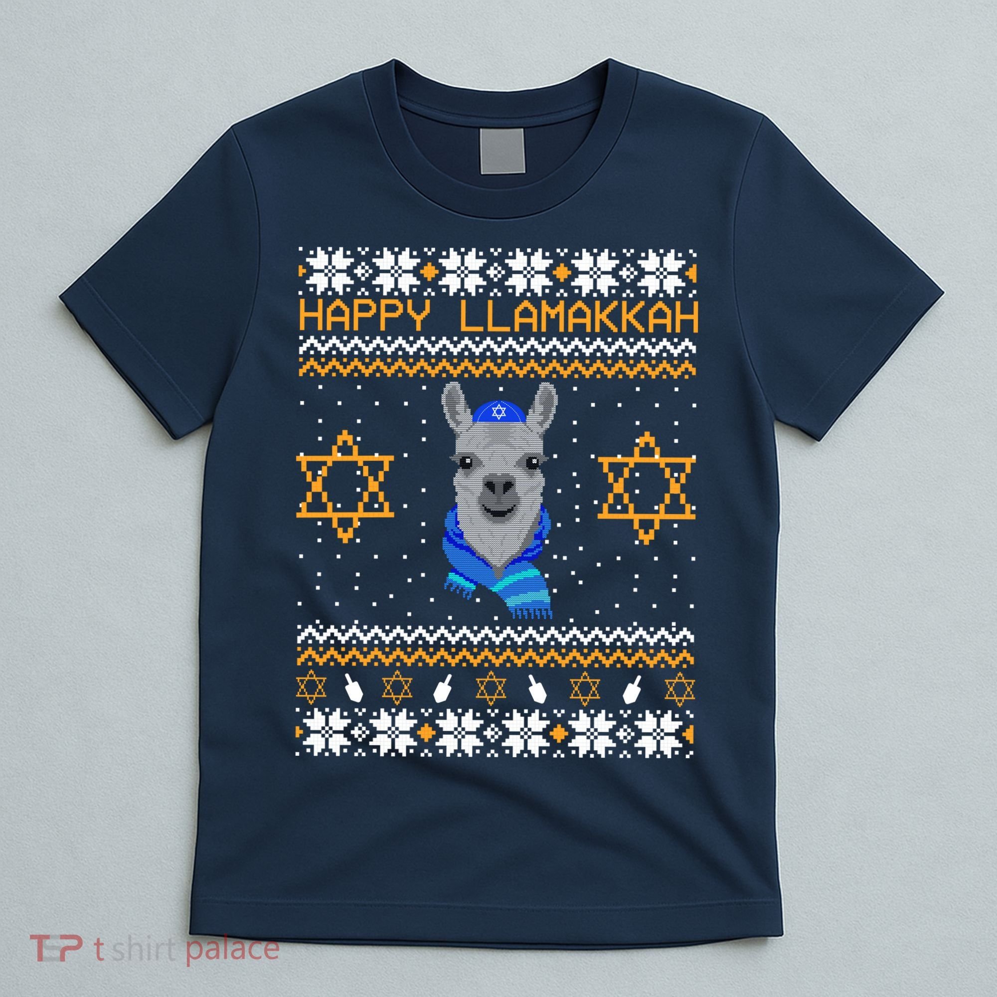 Happy Llamakah Ugly Hanukkah T-Shirt