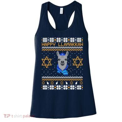 Happy Llamakah Ugly Hanukkah Women's Tank Top
