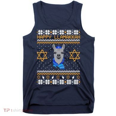 Happy Llamakah Ugly Hanukkah Tank Top
