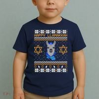 Happy Llamakah Ugly Hanukkah Toddler T-Shirt thumb 2