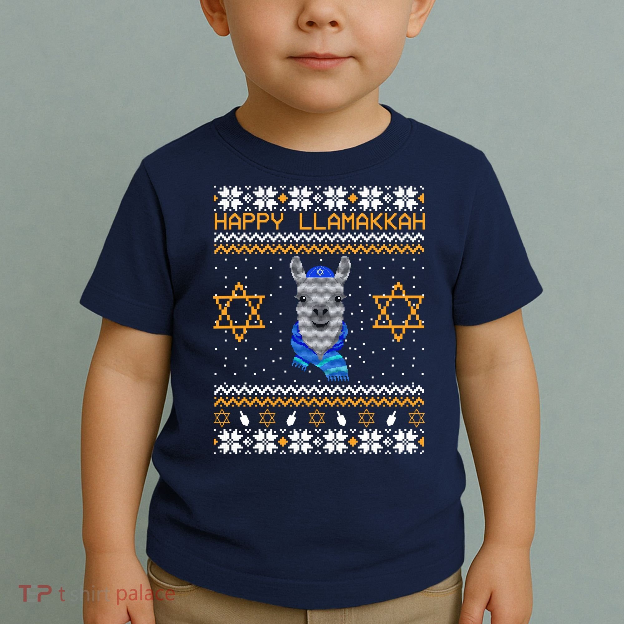 Happy Llamakah Ugly Hanukkah Toddler T-Shirt