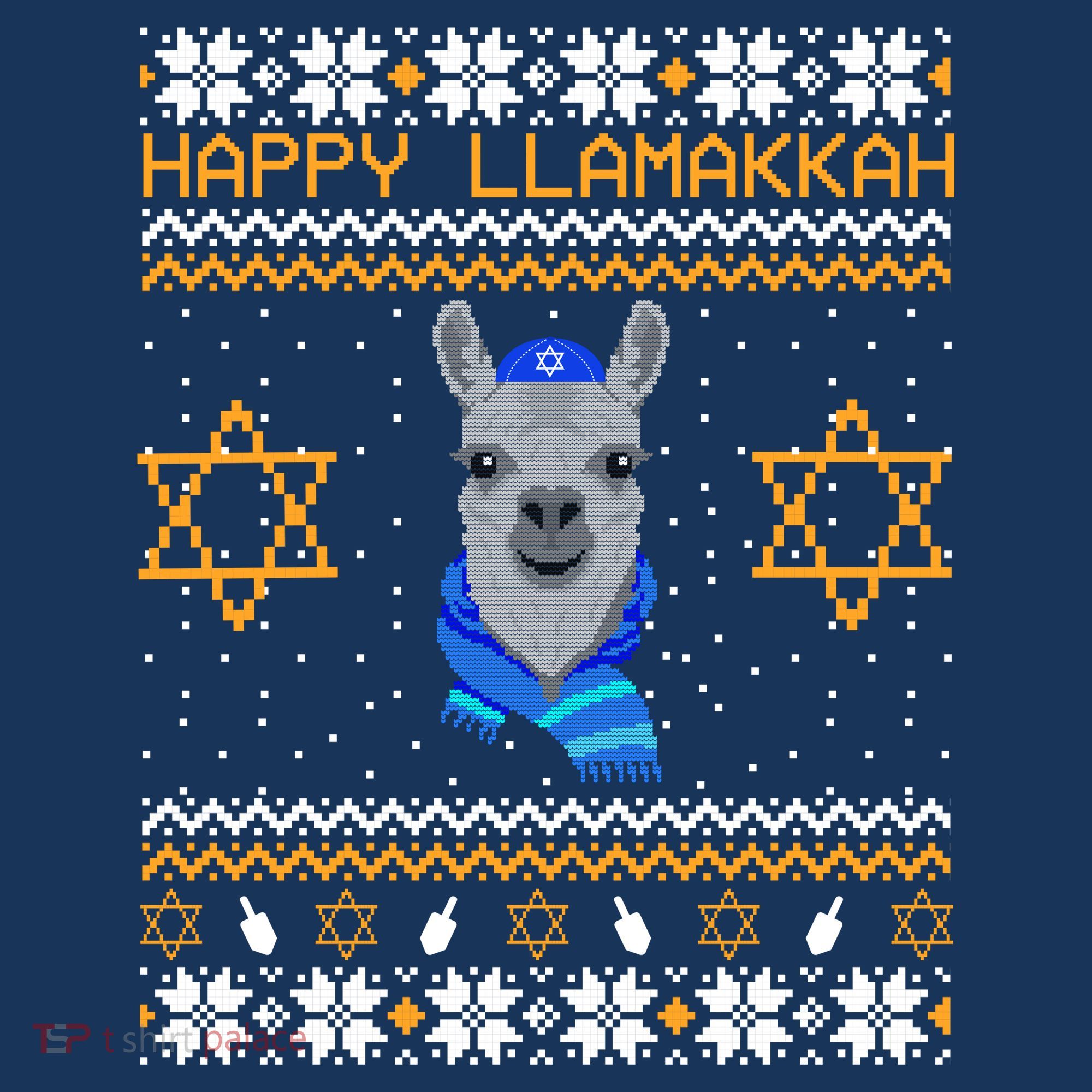 Happy Llamakah Ugly Hanukkah Visor