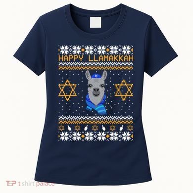 Happy Llamakah Ugly Hanukkah Women's T-Shirt