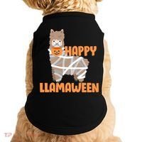 Happy Llamaween Llama Halloween Doggie Tank thumb 0