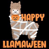 Happy Llamaween Llama Halloween Doggie Tank thumb 4