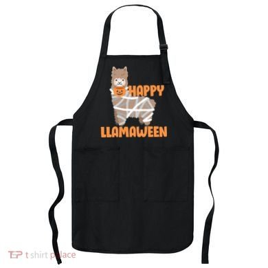 Happy Llamaween Llama Halloween Apron
