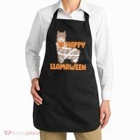 Happy Llamaween Llama Halloween Apron thumb 2