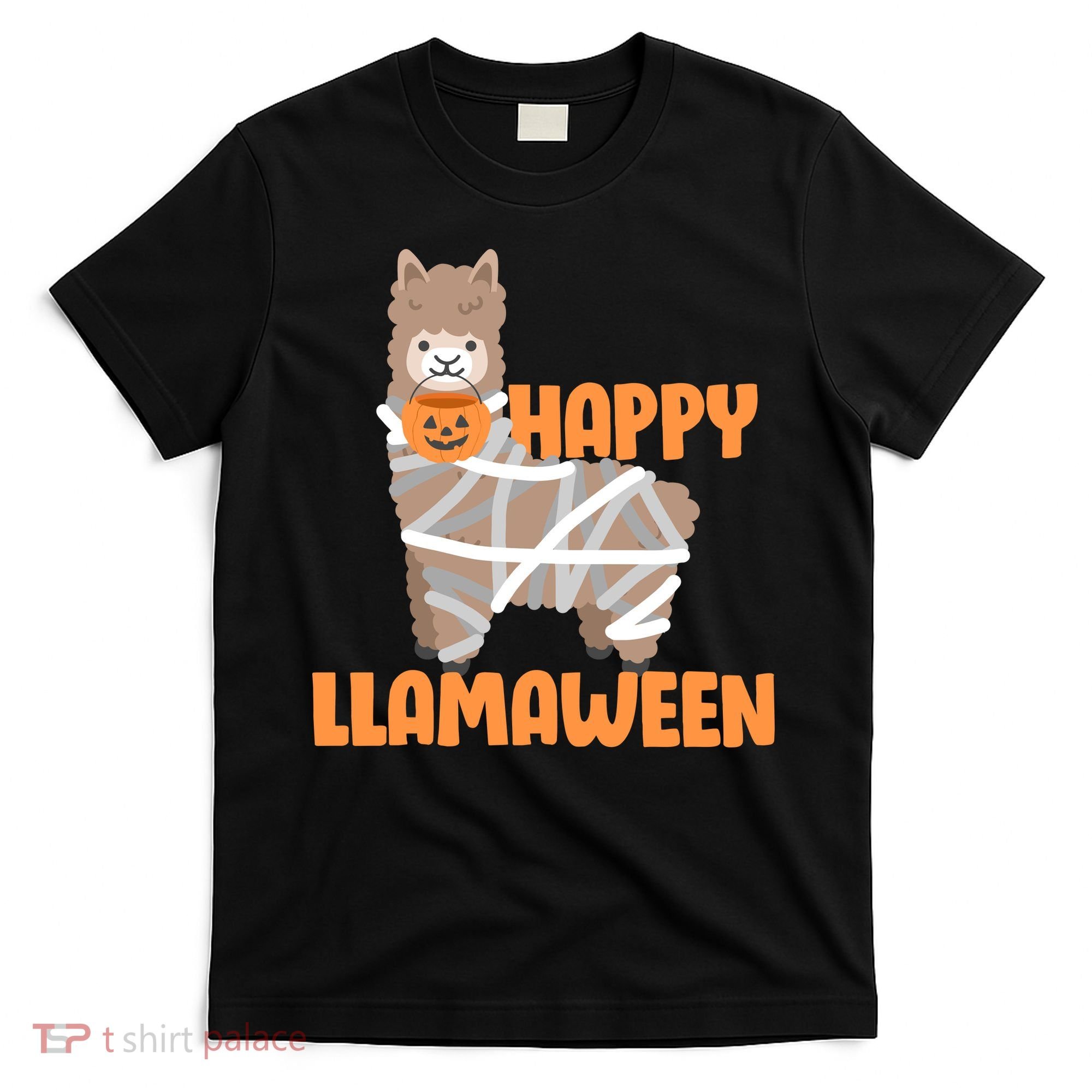 Happy Llamaween Llama Halloween T-Shirt