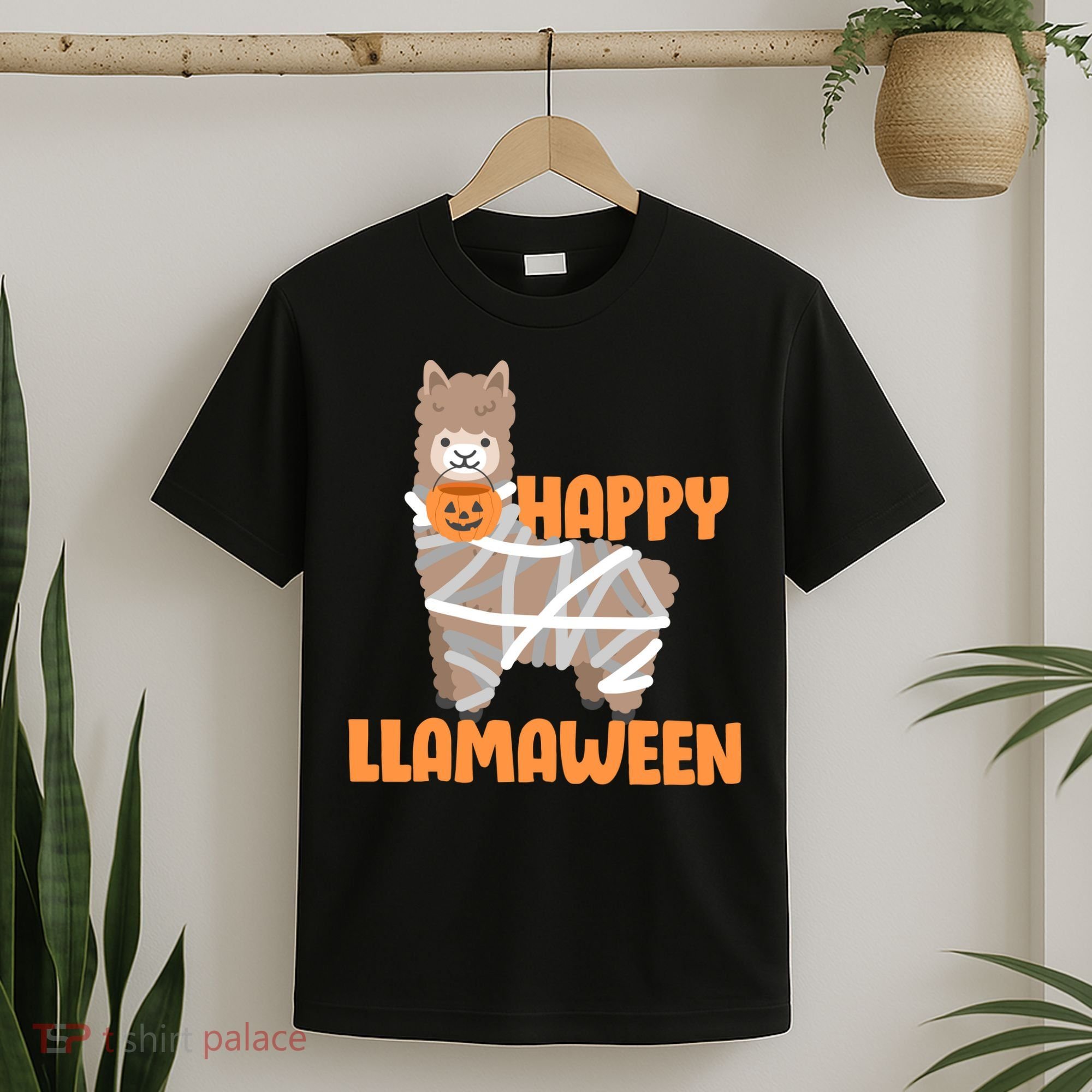 Happy Llamaween Llama Halloween T-Shirt