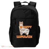 Happy Llamaween Llama Halloween Backpack thumb 0