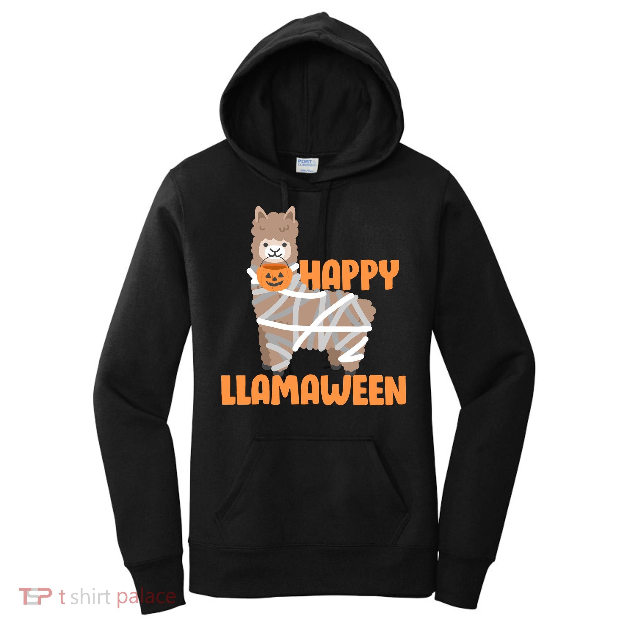Happy Llamaween Llama Halloween Women's Hoodie