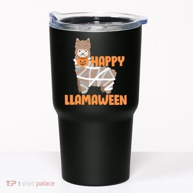 Happy Llamaween Llama Halloween Tumbler