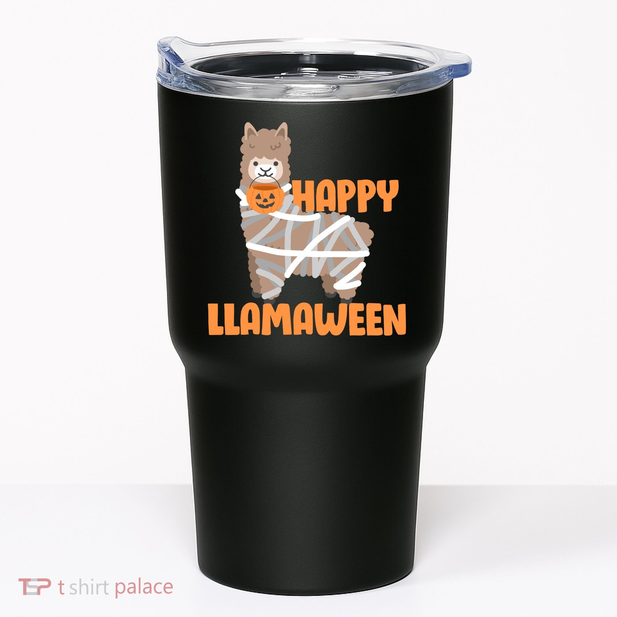 Happy Llamaween Llama Halloween Tumbler