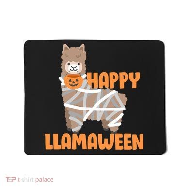 Happy Llamaween Llama Halloween Mousepad