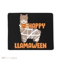 Happy Llamaween Llama Halloween Mousepad thumb 0