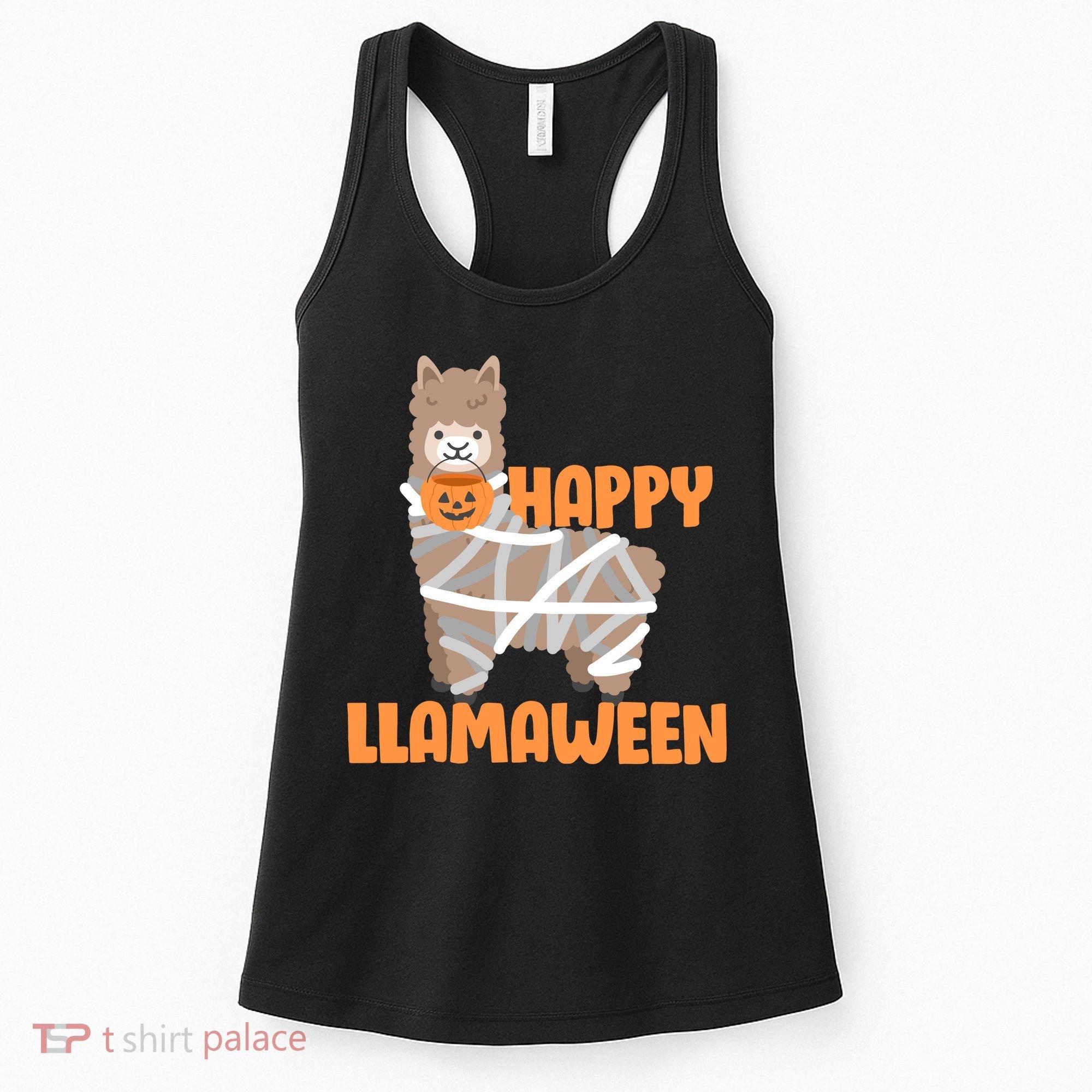 Happy Llamaween Llama Halloween Women's Tank Top