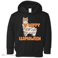 Happy Llamaween Llama Halloween Toddler Hoodie thumb 0