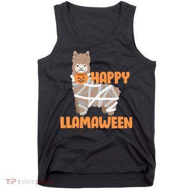 Happy Llamaween Llama Halloween Tank Top