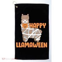 Happy Llamaween Llama Halloween Golf Towel thumb 0