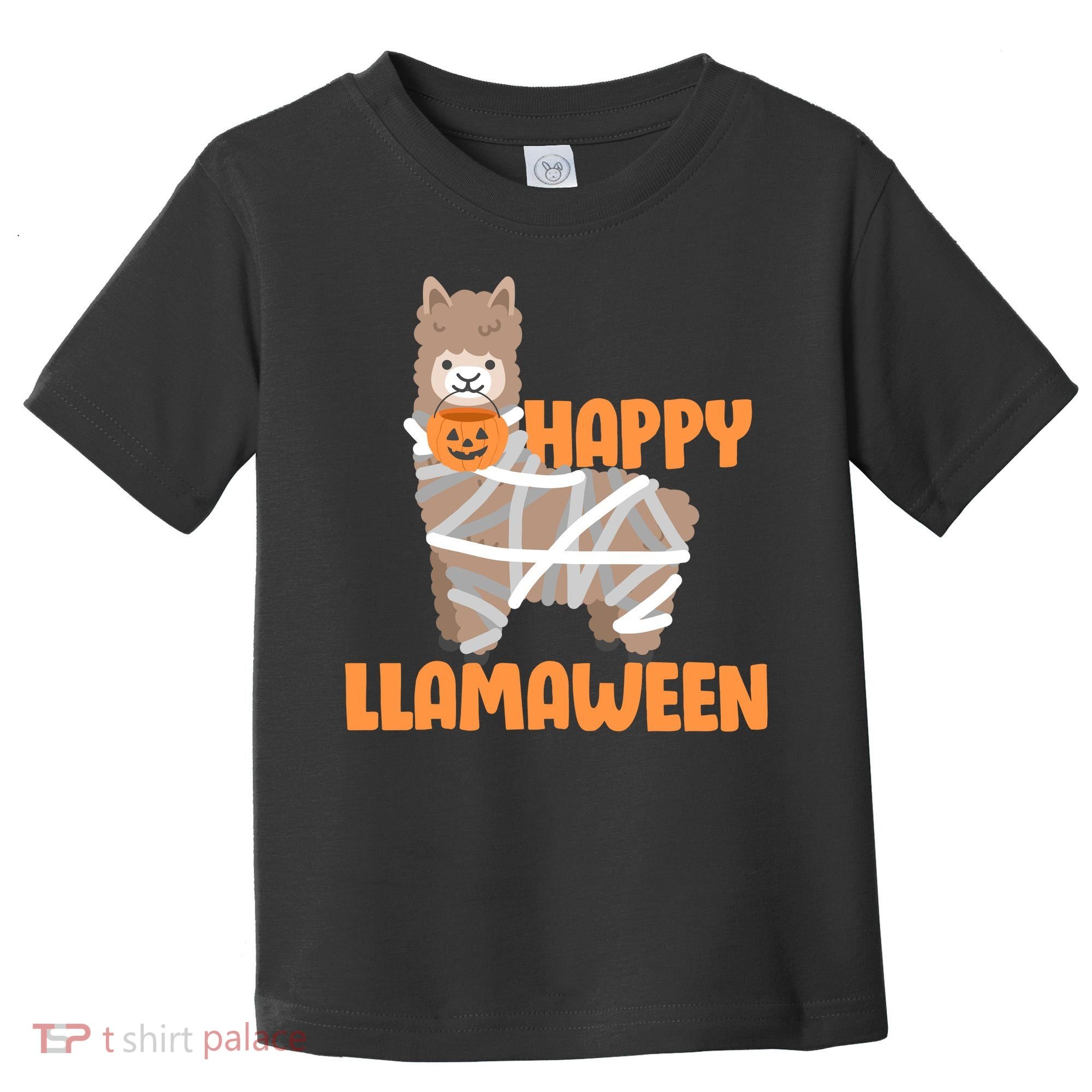 Happy Llamaween Llama Halloween Toddler T-Shirt