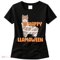 Happy Llamaween Llama Halloween Women's T-Shirt thumb 0