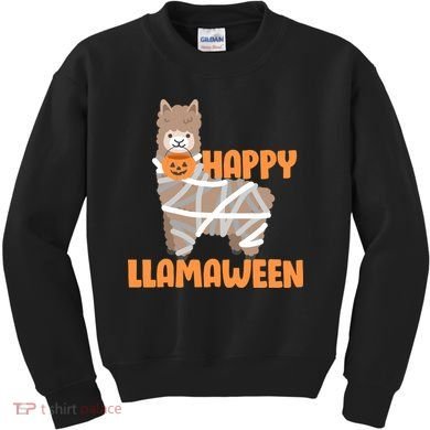 Happy Llamaween Llama Halloween Kids Sweatshirt