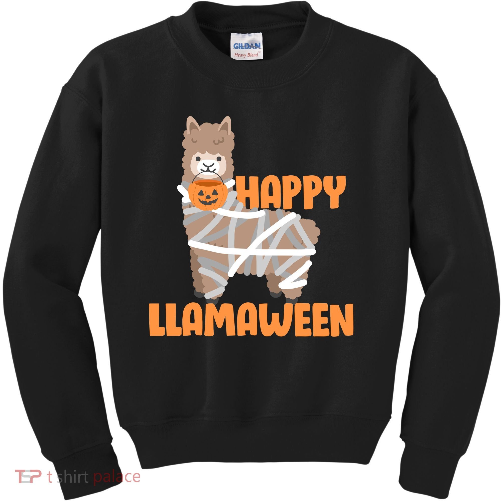 Happy Llamaween Llama Halloween Kids Sweatshirt