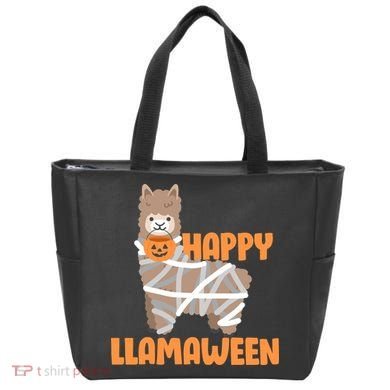 Happy Llamaween Llama Halloween Tote Bag