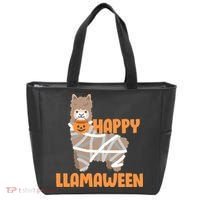 Happy Llamaween Llama Halloween Tote Bag thumb 0