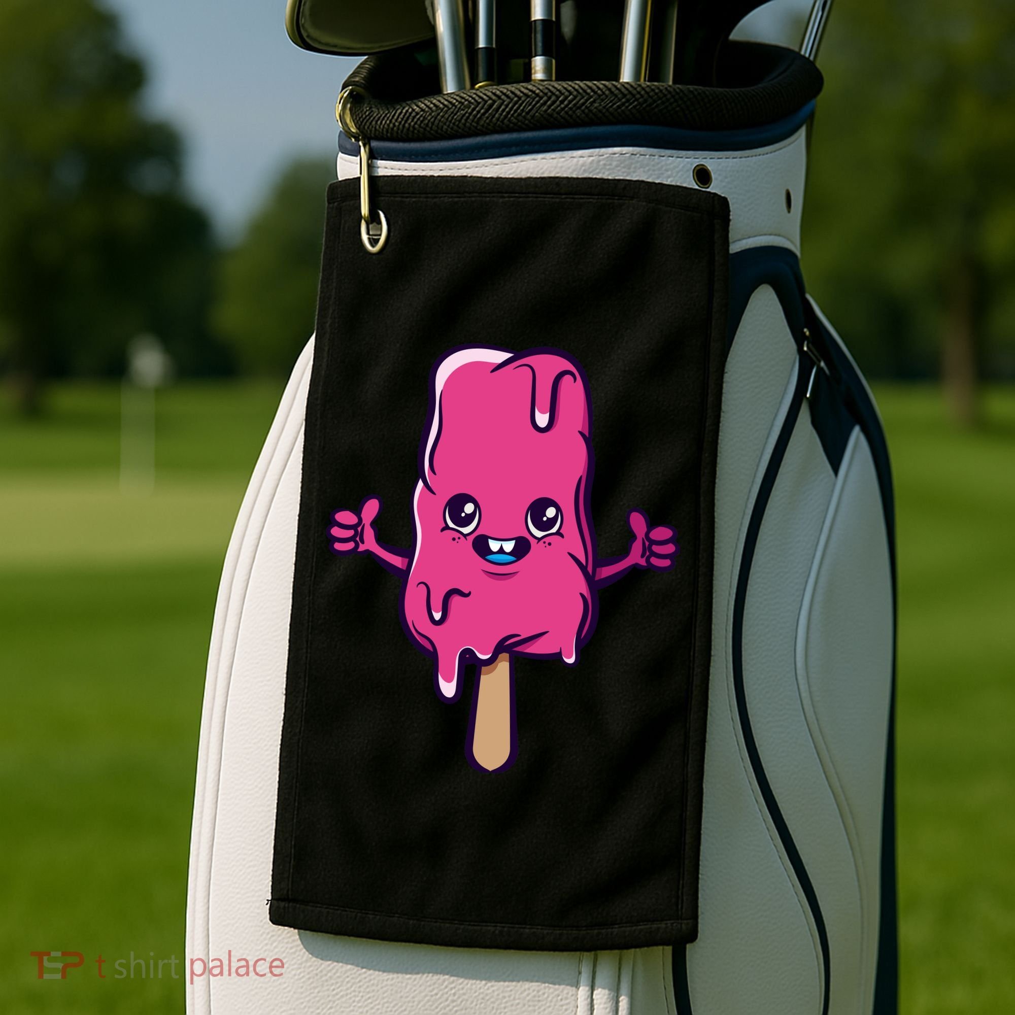 Happy Melting Popsicle Golf Towel