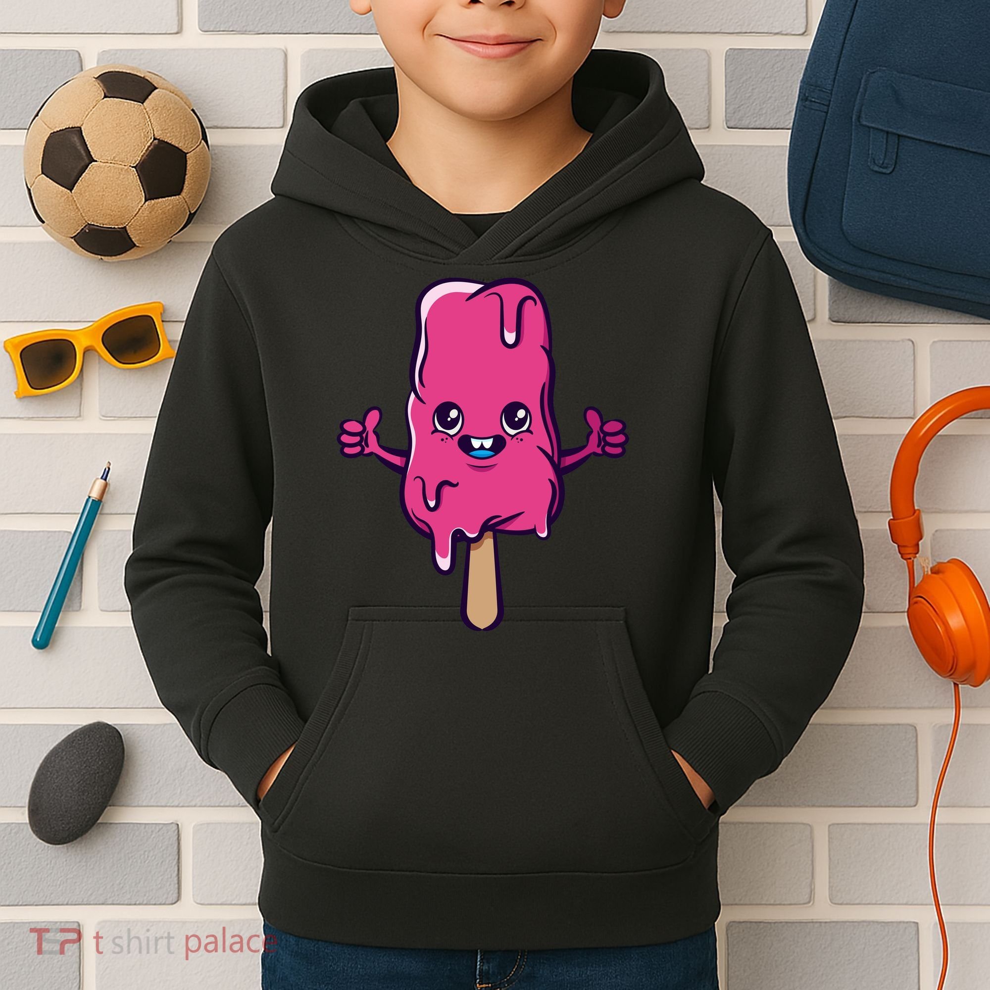 Happy Melting Popsicle Kids Hoodie