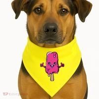 Happy Melting Popsicle USA-Made Doggie Bandana thumb 1