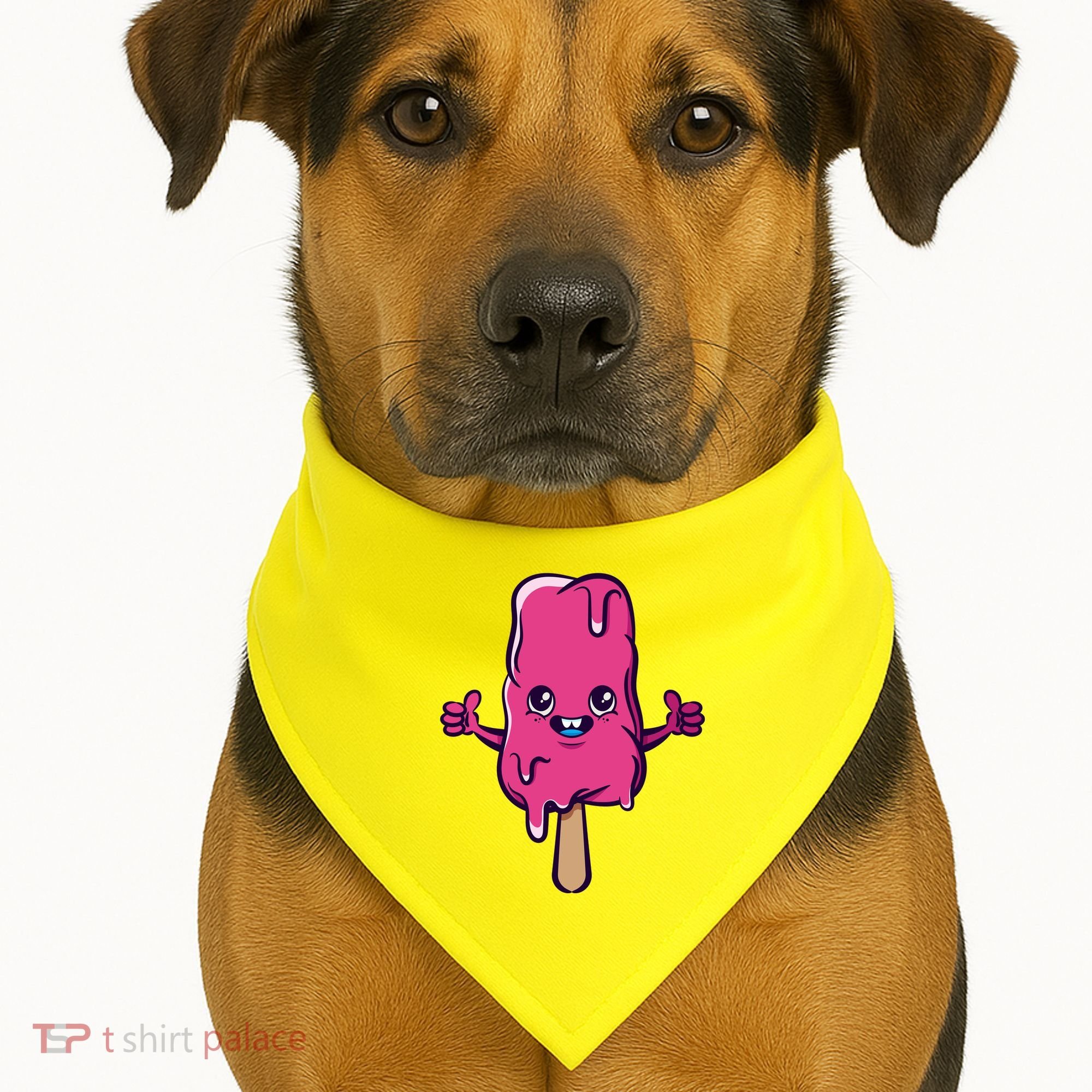 Happy Melting Popsicle USA-Made Doggie Bandana