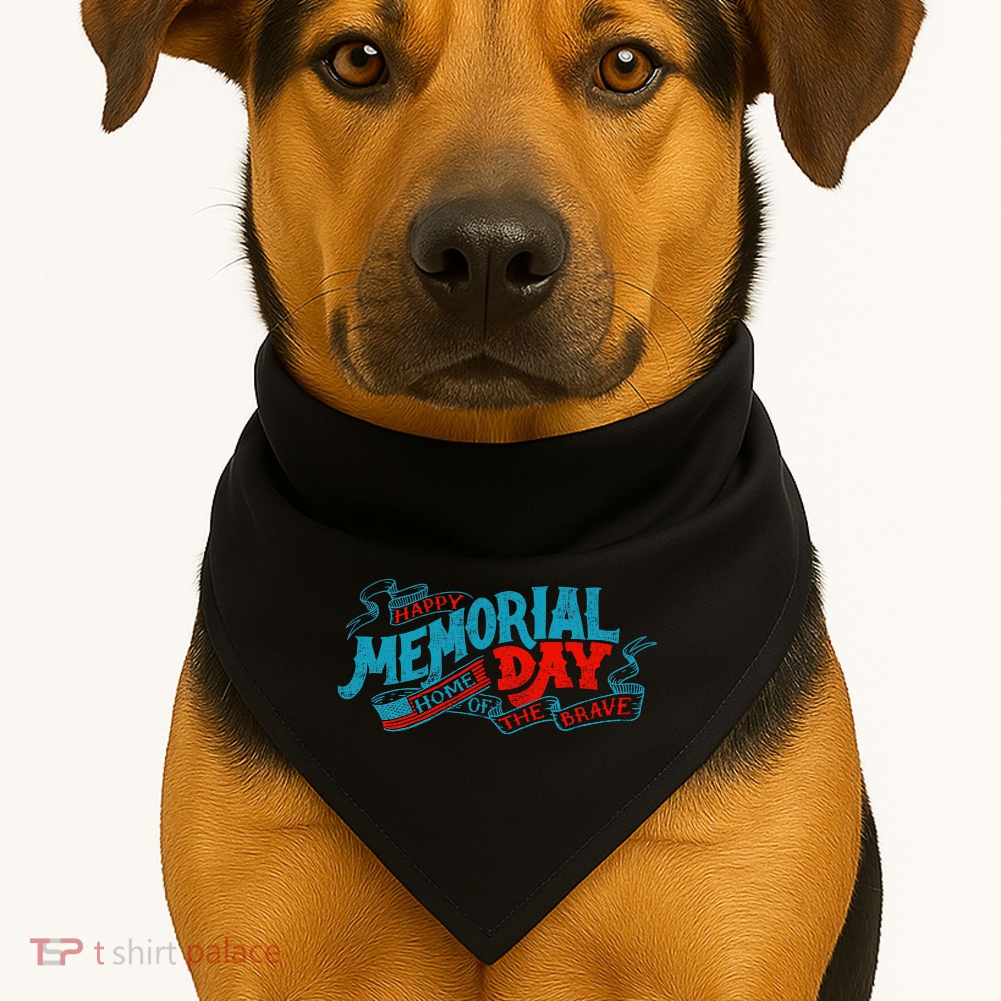 Happy Memorial Day USA-Made Doggie Bandana