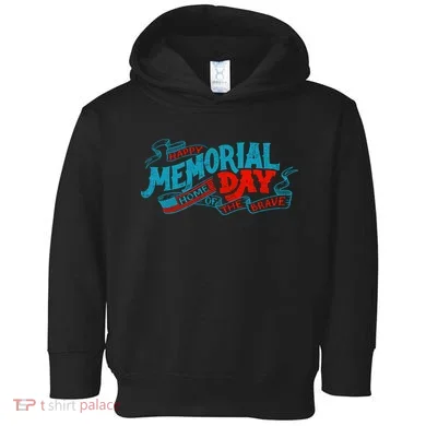 Happy Memorial Day Toddler Hoodie