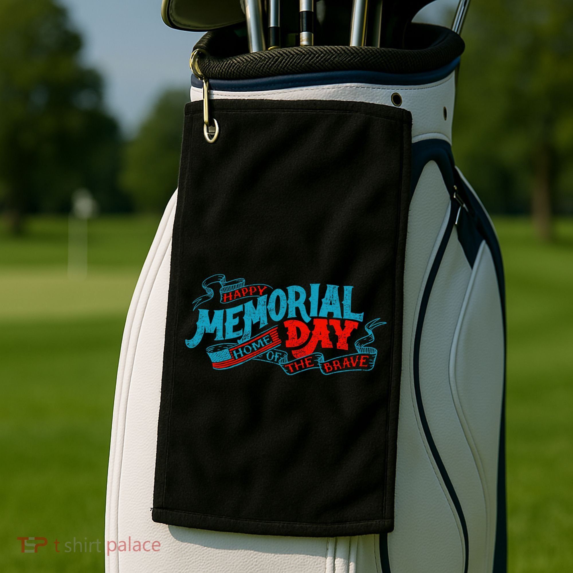 Happy Memorial Day Golf Towel