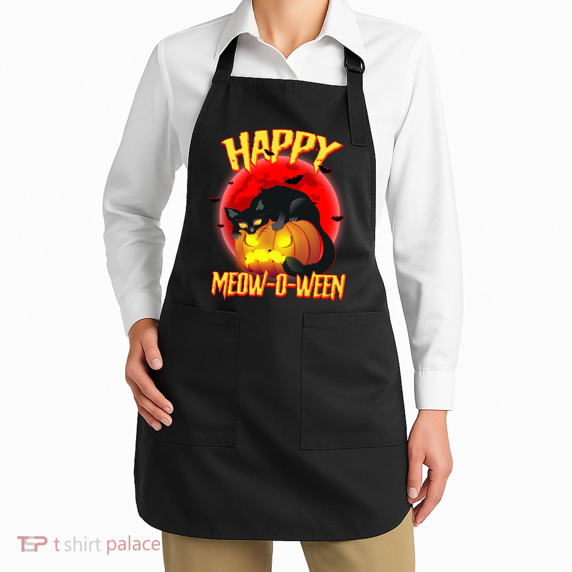 Happy Meow-O-Ween Apron