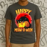 Happy Meow-O-Ween T-Shirt thumb 3