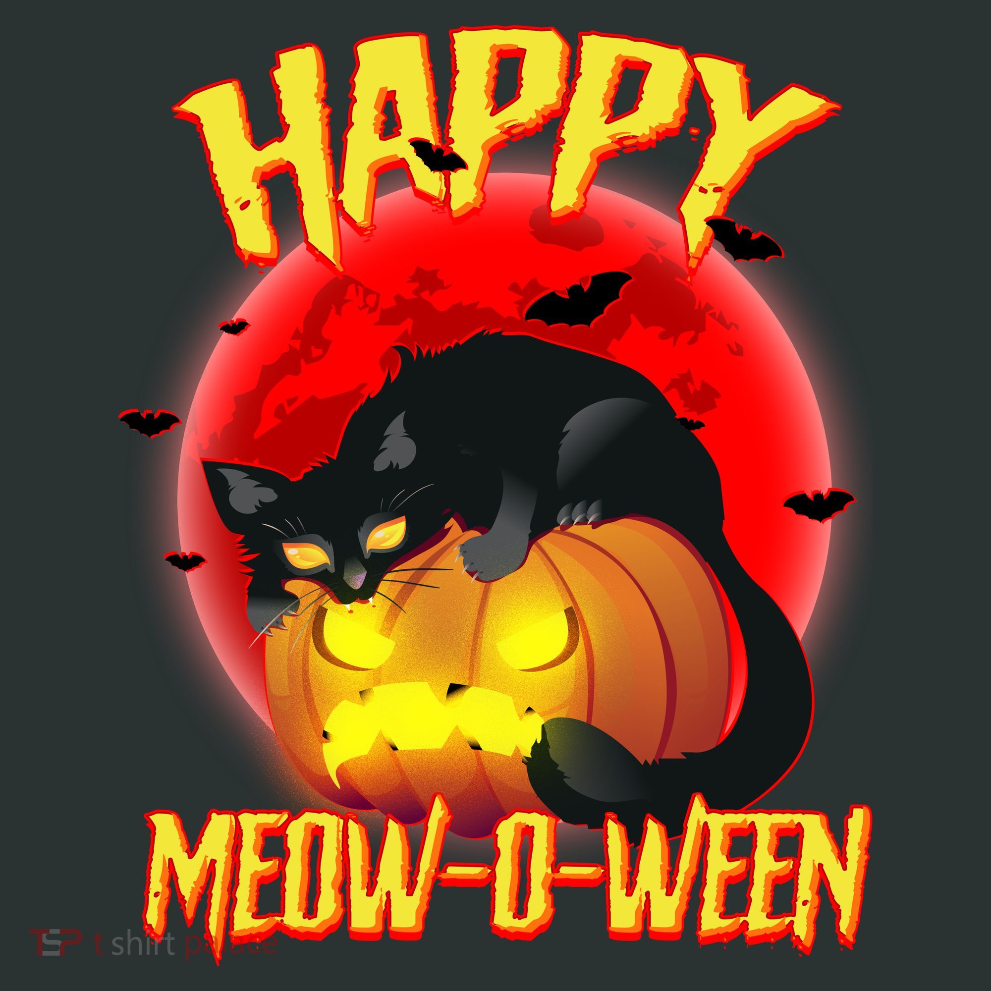 Happy Meow-O-Ween Button